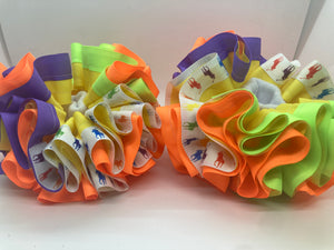 Printed/designer ruffle socks